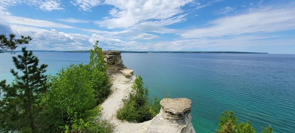 Scenic view of sea against sky