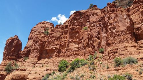 View of rock formations