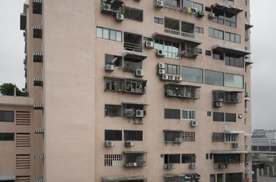 Low angle view of residential building