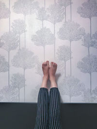 Low section of person on snow