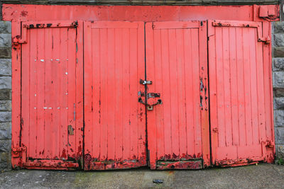 View of closed door