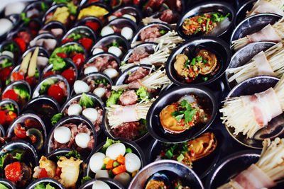 Close-up of sushi served on plate
