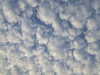 Low angle view of clouds in sky