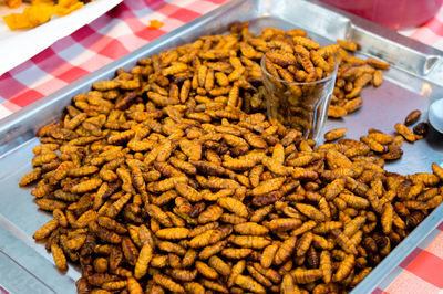 Close-up of food in market stall