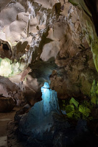 Rock formations in cave