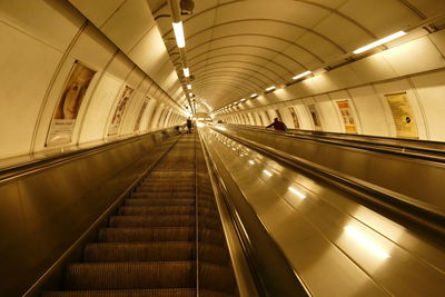 Illuminated underground walkway