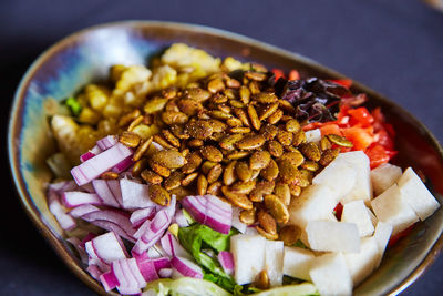 Close-up of food in plate