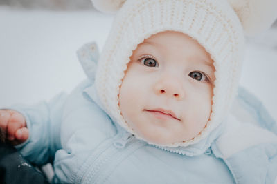 Portrait of cute baby boy