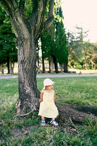 Woman in park