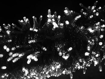 Illuminated lights at night
