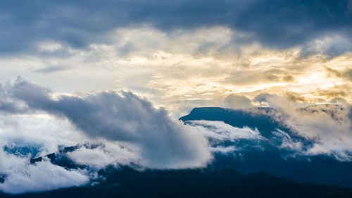 Low angle view of clouds in sky