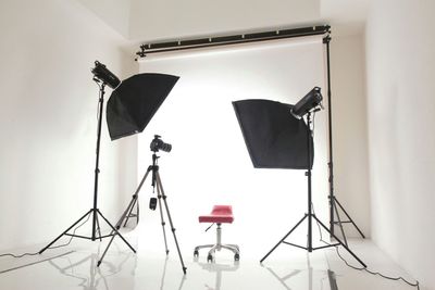 Low angle view of street light