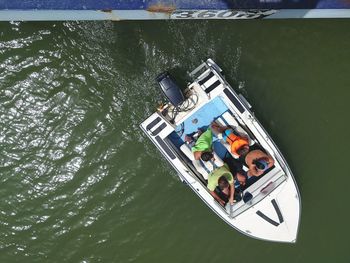 High angle view of water