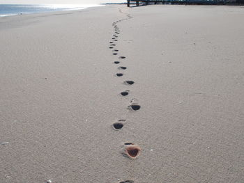 Footprints on sand