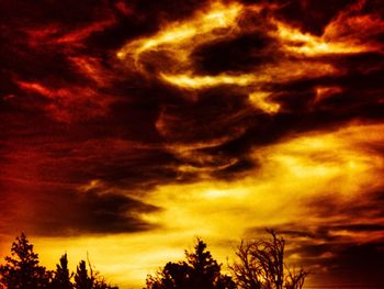 Low angle view of cloudy sky