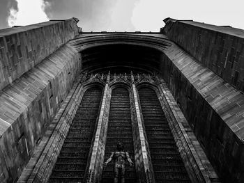 Low angle view of historical building against sky