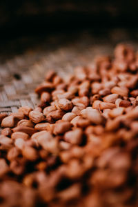 Close-up of peanuts beans