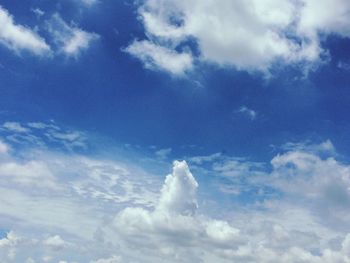 Low angle view of clouds in sky
