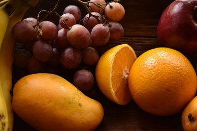 Close-up of apples on table