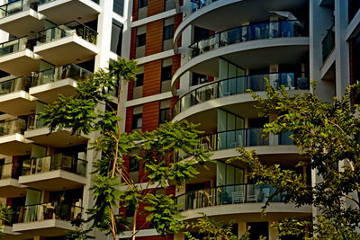 Low angle view of residential building