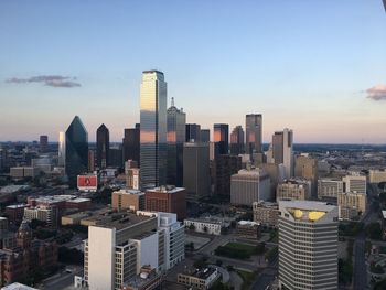 High angle view of cityscape