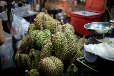 Close-up of vegetables for sale in market