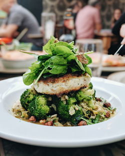 Close-up of food in plate