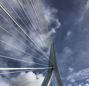 Low angle view of bridge against sky