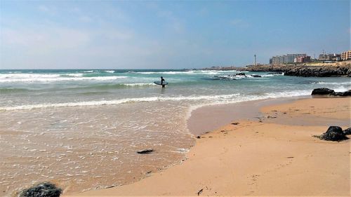 View of beach against sky