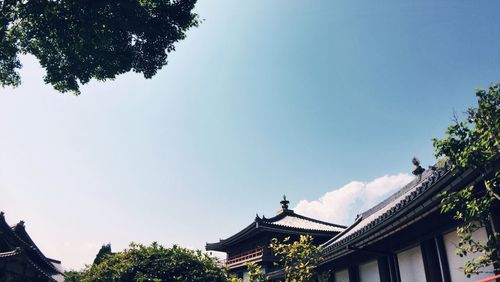 Low angle view of building against sky