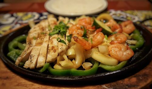 Close-up of food in plate