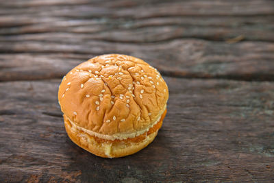 Close-up of bread on table