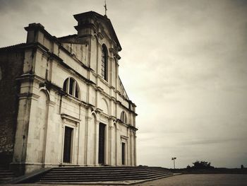 Low angle view of building against sky