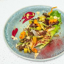 Close-up of vegetables in plate