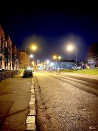 City street at night