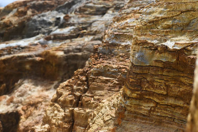 Close-up of rock formation