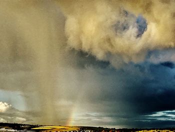 Low angle view of storm clouds in sky