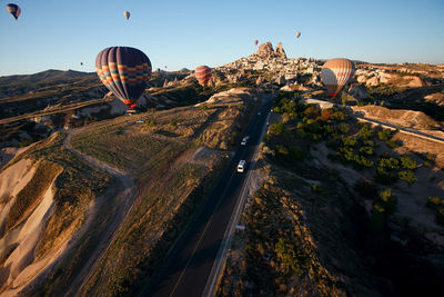 Cappadocia, turkey - october 14 2021. beautiful scenes in goreme, cappadocia.