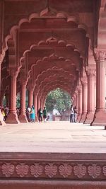 Columns of historical building