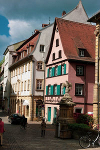 Buildings against sky in city