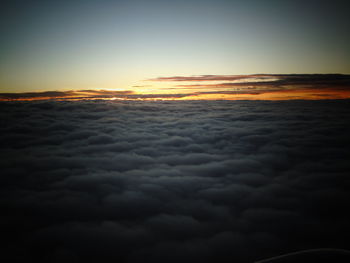 Scenic view of cloudscape at sunset