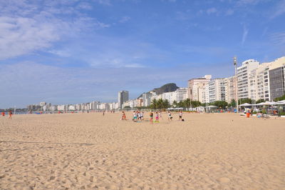 Group of people on beach