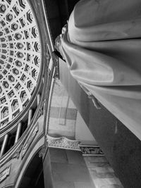 Close-up view of tiled floor