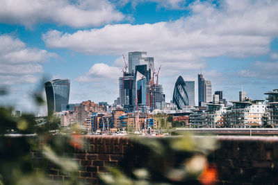 Buildings in city