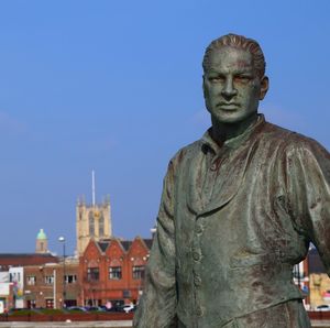 Low angle view of statue