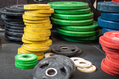 Bright weights in gym