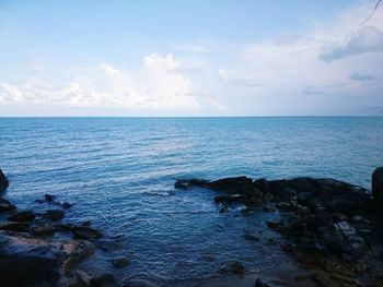 Scenic view of sea against sky