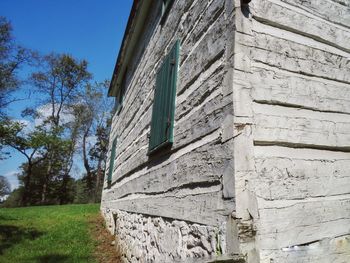 Low angle view of building against sky