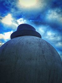 Low angle view of cloudy sky