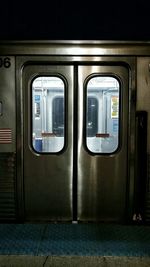 Train at railroad station platform